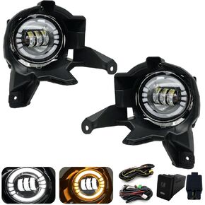 LED & DRL Fog Lights for 2013 2014 2015 RAV4 Front Bumper lights with Daytime running Lights and Turn Signal Lights in Kuwait