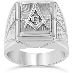 خاتم ماسوني رمز الماسوني من الفضة الاسترليني الفاخر للرجال in Kuwait
