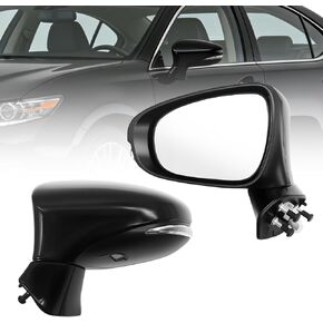 Right Passenger Side Mirror Assembly Compatible with ES350 ES300H 2013-2018 Power Glass & Heated & Turn Signal and Mirror Memory Black (11Pins) in Kuwait