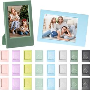 24 Pack 2''x3'' Photo Frame for Fujifilm Instax, Mini Polaroid Film, 8 Colors Mini Frame with Stand 3-Inch Wallet Size Polaroid Picture Frames for Home, Office Tabletop Display in Kuwait