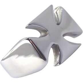 Fantasy Forge Jewelry Maltese Cross Ring Mens Stainless Steel Knights Templar Band Sizes 9-14 in Kuwait