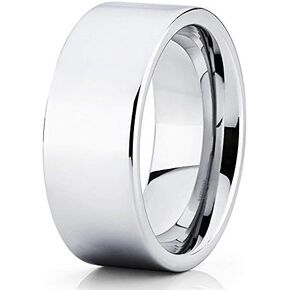 خاتم زفاف من التنجستين الفضي مقاس 12 مم، خاتم من كربيد التنجستن، خاتم تنجستن للرجال، خاتم الذكرى السنوية، خاتم تنجستين فريد من نوعه، خاتم تنجستين فضي، خاتم كربيد التنجستن، مقاس مريح in Kuwait