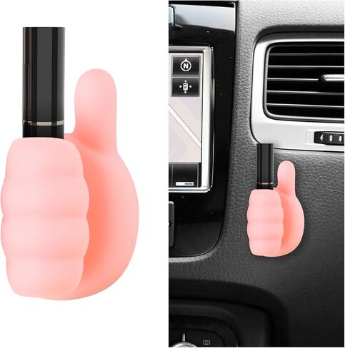 Thumb Shape Chapstick Holder for Car,Silicone Insulated Chapstick Holder for Cars Decorations & Lipstick Storage,Cute Cars Lip Balm Holders Car Accessories for Women & Girls (Black) in Kuwait