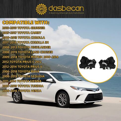 Dasbecan Front Door Lock Actuator Motor 2PCS Compatible with Toyota 4Runner Camry Tundra, Lexus RX350 RX450h, Scion tC xB xD Left Driver Side & Right Passenger Replaces 931-401 931-403 in Saudi Arabia