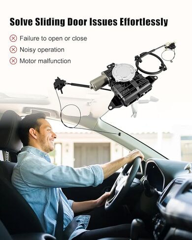 747-303 Power Sliding Door Motor Assembly w/Cable Fit for Honda Odyssey 3.5L V6 2011-2017, Replace 72010-TK8-305 72010-TK8-A01 72010-TK8-A11 72010-TK8-A12, Right Passenger Side in Kuwait