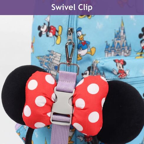 2PCS Mouse Ear Holder for Backpack Bag, Adjustable Quick-Release Loop Lanyard Keychain, Headband Charm Display Strap in Saudi Arabia