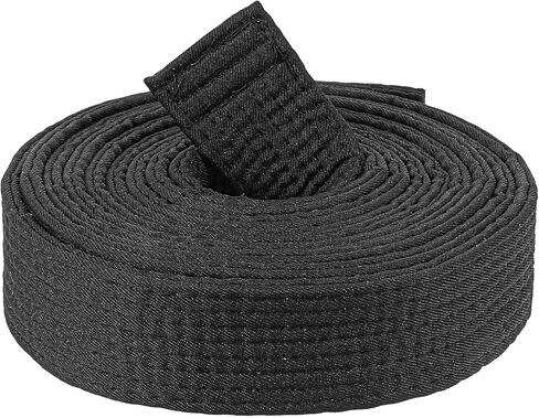 Karate Belt, 110 In Long Judo Belt, Durable Karate Black Belts, Double-Layered Cotton Core, for Martial Arts Judo Karates Taekwondo Wrestling in Kuwait