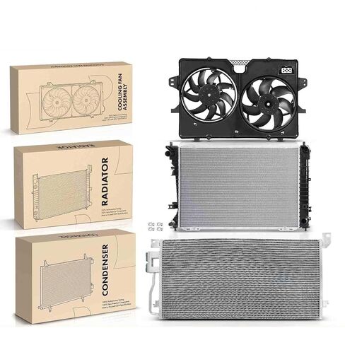 Replacement Parts for 3X Radiator&AC Condenser&Cooling Fan Kit for Ford Escape 2009-2012 2.5L MT Mod-A58PP-108161 in Saudi Arabia