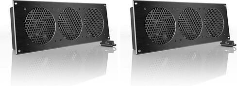 AC Infinity AIRPLATE S9, Quiet Cooling Fan System 18" with Speed Control, for Home Theater AV Cabinet Cooling in Kuwait