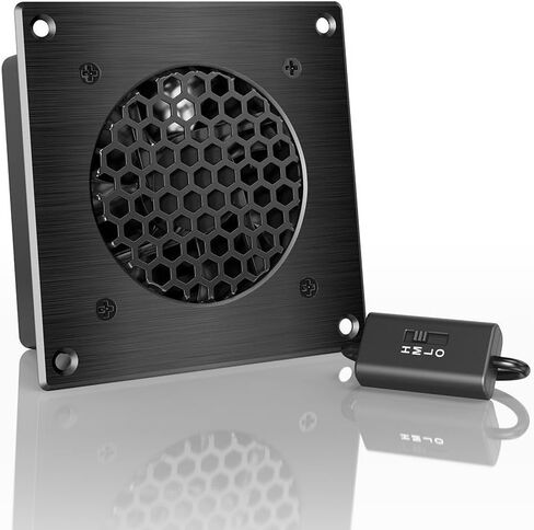 AC Infinity AIRPLATE S9, Quiet Cooling Fan System 18" with Speed Control, for Home Theater AV Cabinet Cooling in Kuwait