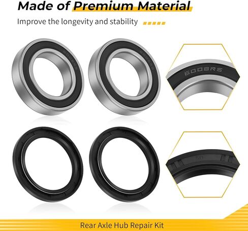 M MATI Rear Axle Hub Repair Kit for Suzuki LT-Z400 LT-Z400Z QuadSport 400 Z 2003-2008 64731-07G00 08123-60087 09283-50006 in Kuwait