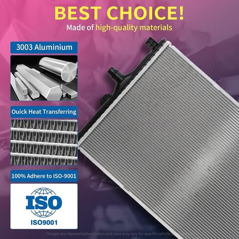 Radiator | Compatible with Honda Element 2007-2011 2.4L L4 | Compatible with HO3010219 19010PZDA11 19010PZDA62 in Kuwait