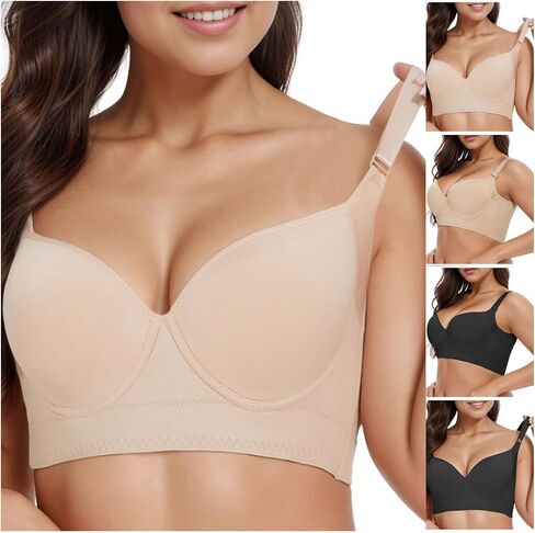 حمالة صدر ذات شكل محدد، حمالة صدر ذات شكل ناعم للظهر، حمالة صدر عصرية ذات 7 صدر، حمالة صدر بدون أسلاك in Kuwait