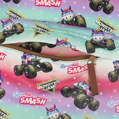 حقيبة ظهر INTIMO Monster Jam بتصميم سباركل سماش بالكامل مقاس 16 بوصة، حقيبة كتب بأكمام تقنية وأشرطة كتف قابلة للتعديل in Kuwait