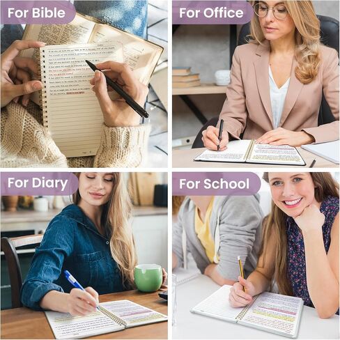 Lined Spiral Journal Notebook for Women & Men, 140 Pages, College Ruled Hardcover Notebook for Work & Note Taking, A5 - Twilight Purple in Kuwait