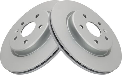 TRQ Rear Brake Rotor Set G Coated Vented Compatible with 2021-2024 Buick Envision 2019-2024 Cadillac XT4 in Saudi Arabia