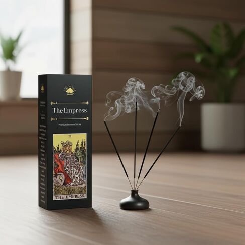 The Empress Hexa Premium Incense Sticks Tarot-Inspired Hexa Premium Incense Sticks – Abundance, Creativity, and self-Love, Manifestation Rituals, Handcrafted in India, Pack of 6, 20 Sticks per Pack. in Saudi Arabia