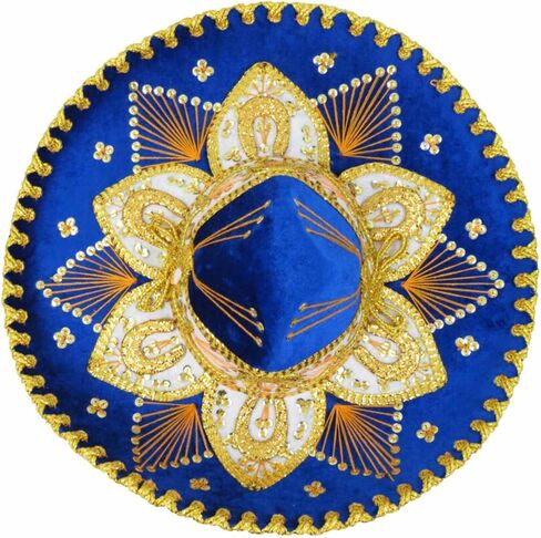 قبعات GRAL Mariachi Charro Star Mexican Sombrero Charro، Terciopelo للجنسين للبالغين 5 دي مايو، لا يتم إرجاعها في هذا المنتج. in Kuwait