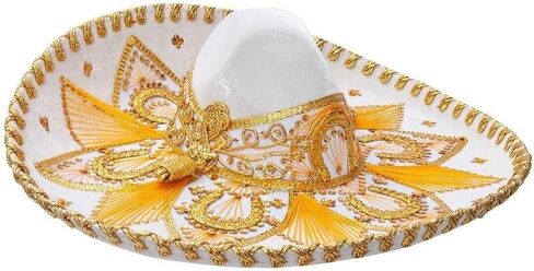 قبعات GRAL Mariachi Charro Star Mexican Sombrero Charro، Terciopelo للجنسين للبالغين 5 دي مايو، لا يتم إرجاعها في هذا المنتج. in Kuwait