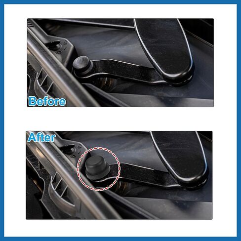 Front Windshield Wiper Arm Nut Cover Cap Black Fit for Cadillac Escalade ESV 2009-2014 - Pack of 1 Item Replacement in Saudi Arabia