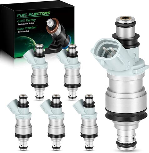 Fuel Injector 23250-62030 Fit for:-Toyota 1992-1993 Camry, 1997-1998 4Runner, 1995-1998 Tacoma, 1995-1998 T100 for:-Lexus 1992-1993 ES300 3.0L 3.4L OE# 23250-62030 842-12183 (Set of 6) in Saudi Arabia