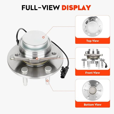 2WD محور العجلة الأمامية تحمل الجمعية لكاديلاك إسكاليد لشيفي تاهو/سيلفرادو 1500/أفالانش/الضواحي 1500 لجي إم سي يوكون سييرا 1500 6 العروة ث/ABS يستبدل 515097 2 قطعة in Kuwait