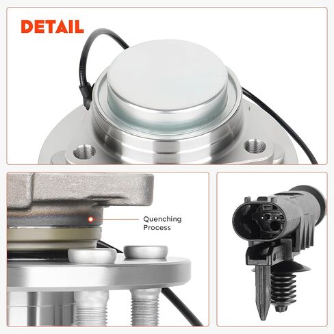 2WD محور العجلة الأمامية تحمل الجمعية لكاديلاك إسكاليد لشيفي تاهو/سيلفرادو 1500/أفالانش/الضواحي 1500 لجي إم سي يوكون سييرا 1500 6 العروة ث/ABS يستبدل 515097 2 قطعة in Kuwait