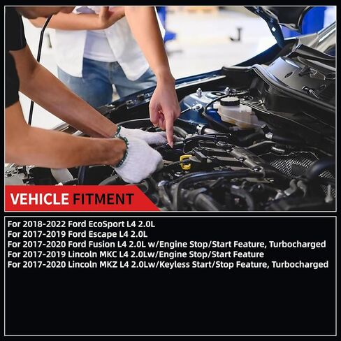 0001180602 Starter Motor for Ford EcoSport 2018-2022 Escape 2017-2019 Fusion 2017-2020 Lincoln MKC 2017-2019 MKZ 2017-2020 L4 2.0L 0001180603 GV6Z11002A in Saudi Arabia