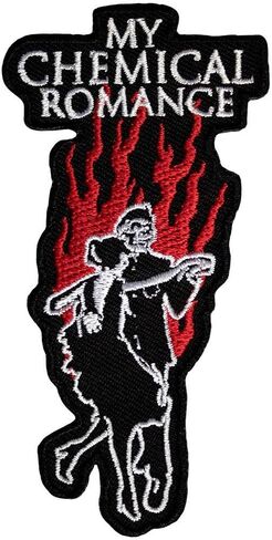 My Chemical Romance Military Ball Woven Iron On Patch (One Size) (Black/White/Red) in Kuwait