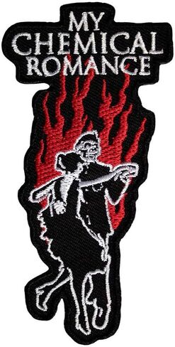 My Chemical Romance Military Ball Woven Iron On Patch (One Size) (Black/White/Red) in Kuwait