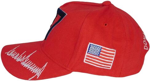 47 Signature Donald J Trump Presidential Seal USA Red Cotton Embroidered Cap Hat in Saudi Arabia