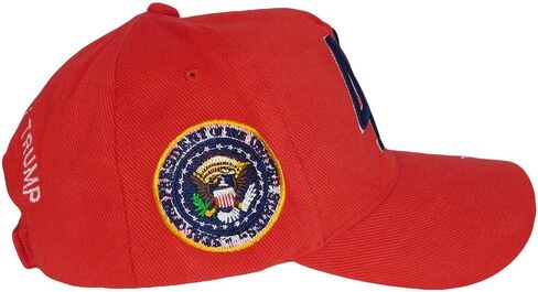 47 Signature Donald J Trump Presidential Seal USA Red Cotton Embroidered Cap Hat in Saudi Arabia