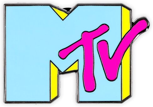 MTV Blue Logo Enamel Pin | Badge Accessories For Lanyard, Backpack in Saudi Arabia