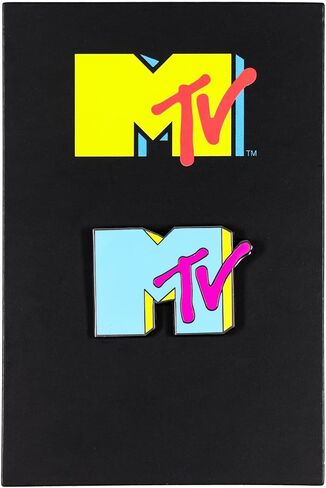 MTV Blue Logo Enamel Pin | Badge Accessories For Lanyard, Backpack in Saudi Arabia