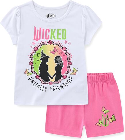 طقم تي شيرت وسروال قصير الأكمام من Wicked Girls للأطفال الكبار in Saudi Arabia