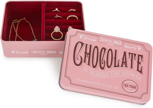 Balvi Pink Chocolate Box Simulates a Chocolate Tablet/Velvet Tin in Kuwait