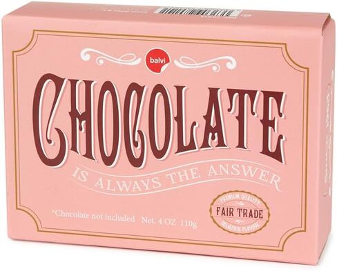 Balvi Pink Chocolate Box Simulates a Chocolate Tablet/Velvet Tin in Kuwait