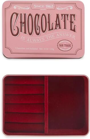 Balvi Pink Chocolate Box Simulates a Chocolate Tablet/Velvet Tin in Kuwait