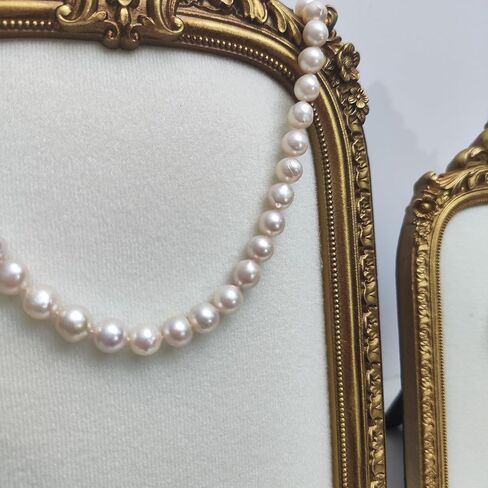 Baroque Jewelry Display Tray, Gold Frame Organizer with Velvet Backing, Necklace Earring Holder, 2 Pieces,home decor (WHITE) in Saudi Arabia