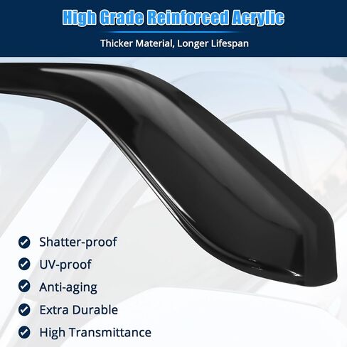 FREEMOTOR802 Tape-on Window Deflectors Fits 2005-2010 Chrysler 300 & 2005-2008 Dodge Magnum, Rain Guards Side Window Visors Wind Deflectors Vent Visors Slim Style Smoke Tinted Acrylic 4PCS in Saudi Arabia