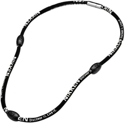Sports Accessory for Nikken Kenko Powerband Necklace 19084, Black Cord Sports Necklace for Men & Women, Comfortable, Durable & Flexible Silicone Band for Active Lifestyles, Water-Resistant Design in Saudi Arabia