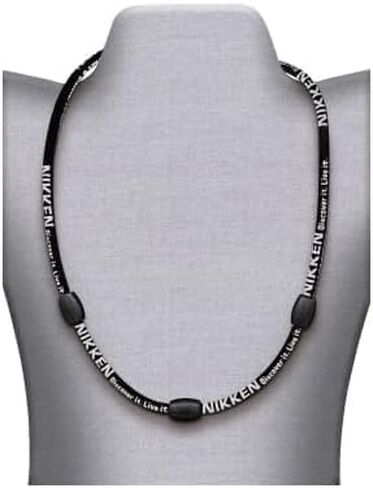 Sports Accessory for Nikken Kenko Powerband Necklace 19084, Black Cord Sports Necklace for Men & Women, Comfortable, Durable & Flexible Silicone Band for Active Lifestyles, Water-Resistant Design in Saudi Arabia