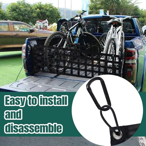 Truck Tailgate Net 60''x18'' Heavy Duty Tailgate Cargo Net for Pickup Truck Bed Organizer with Reflective Stripes Suitable for Trailer, Boat, SUV in Saudi Arabia