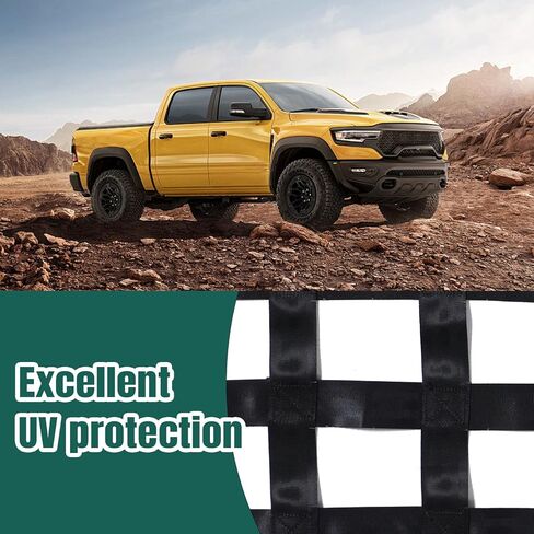 Truck Tailgate Net 60''x18'' Heavy Duty Tailgate Cargo Net for Pickup Truck Bed Organizer with Reflective Stripes Suitable for Trailer, Boat, SUV in Saudi Arabia
