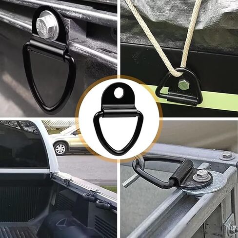 10Pcs Stainless Steel D Shape Pull Hook Tie Down Anchor Ring for Truck Trailer RV Boat Cargo Accessories in Saudi Arabia