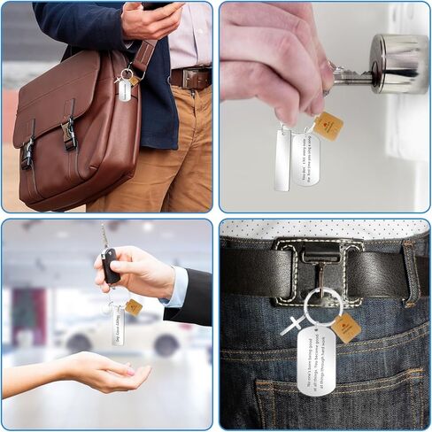 42 Pcs Engravable Metal Keychain Blanks 3 Styles, Round Blanks Key Rings with 45 Pcs Tags and 45 Pcs Packaging Bags, for Laser Engraving DIY Employee Birthday Gift in Kuwait