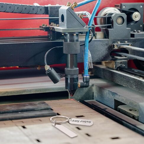 42 Pcs Engravable Metal Keychain Blanks 3 Styles, Round Blanks Key Rings with 45 Pcs Tags and 45 Pcs Packaging Bags, for Laser Engraving DIY Employee Birthday Gift in Kuwait