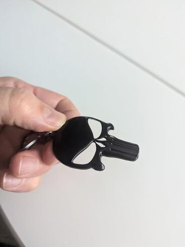 Skull Keychain Key Ring - Punisher (Black) - Gift for Him - Stocking Stuffer in Saudi Arabia