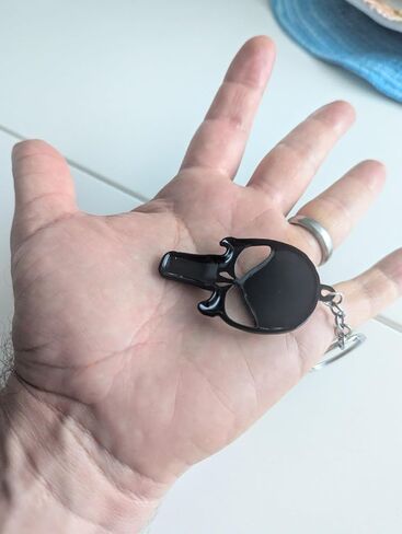 Skull Keychain Key Ring - Punisher (Black) - Gift for Him - Stocking Stuffer in Saudi Arabia