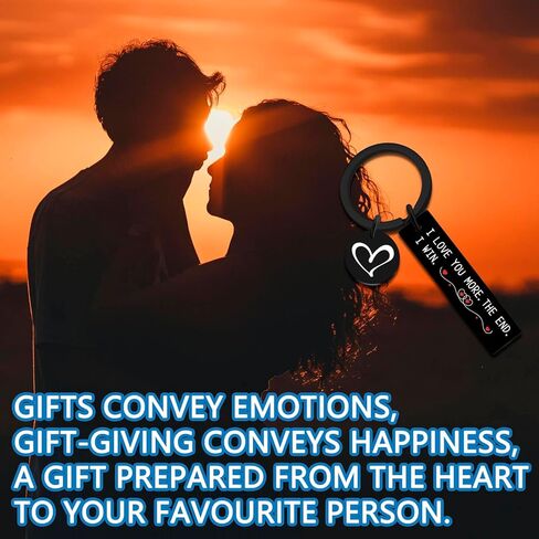 Valentines Day for Him Gifts for Husband Wife Couple Gift I Love You Gift for Him Her Couple Keychain for Boyfriend Girlfriend I Love You More The End I Win Keychain in Kuwait